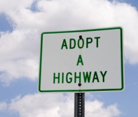 Adopt-a-Hwy Clean-up