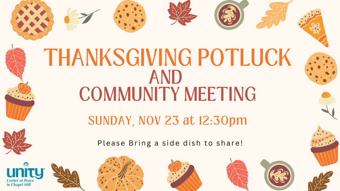 thanksgiving potluck and community meeting